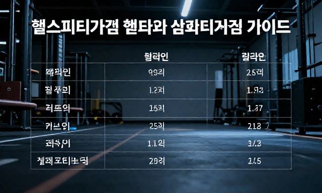 헬스피티가격 관련 이미지 - 합리적인 선택을 위한 헬스피티가격 비교와 실패 없는 센터 선정 가이드